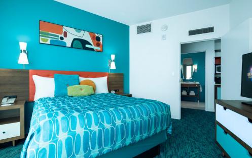 Universal’s Cabana Bay Beach Resort - Two Bedroom Suite Master Bed